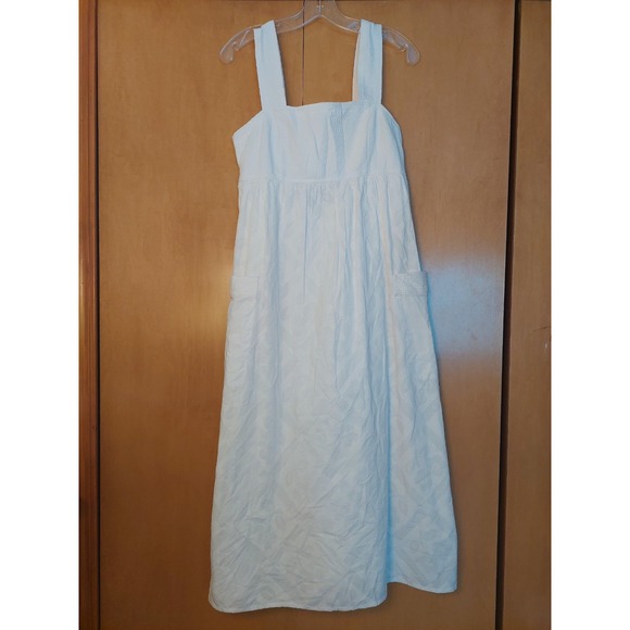 NEW!  Madewell Cutout-Back Empire Midi Dress Cotton Eyelet White Size 2 $158 - Picture 4 of 15